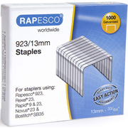 RAPESCO GRAPAS 923/13mm 70-100H 1.000-PACK 1484